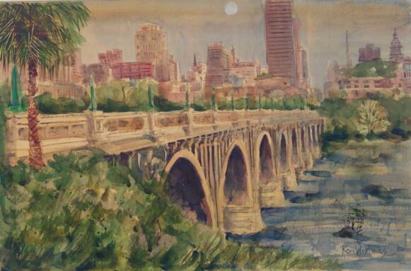 Gervais Street Bridge. 22" x 15"